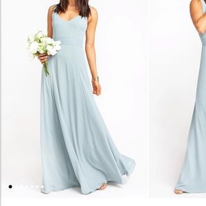 Show Me Your Mumu Jenn MaxiDress Silver Sage Crisp